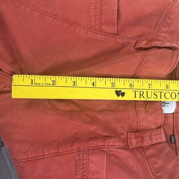 Cabi Womens Pants Size 0 Faded Red Tapered Leg Pockets Classic Casual Comfort - Picture 9 of 11